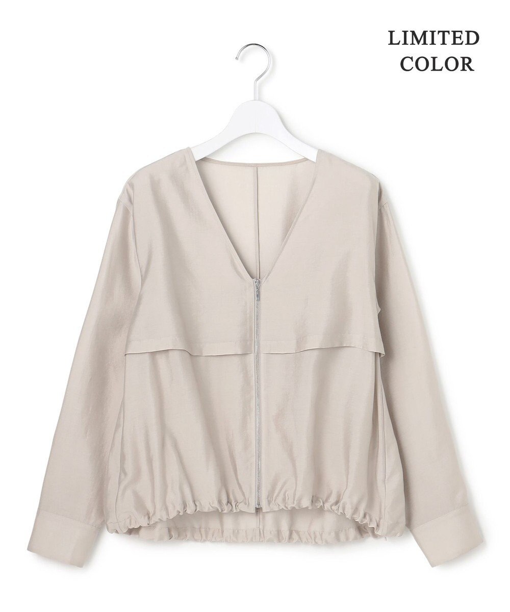 ICB 【先行予約・WEB限定カラーあり】 リヨセルナイロンワッシャー Vネックブルゾン 