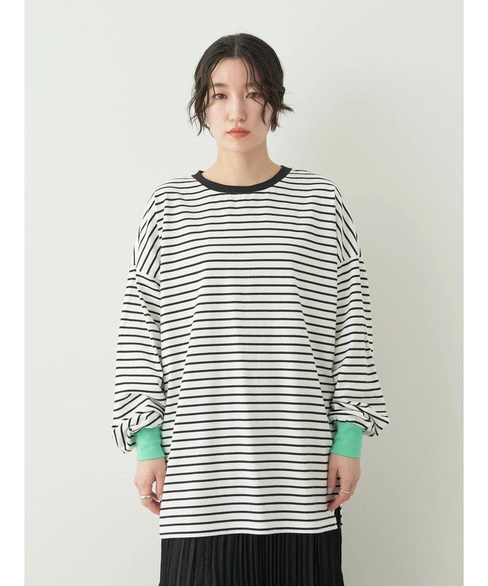 earth music&ecology トリカラーボーダーロンＴＥＥ 