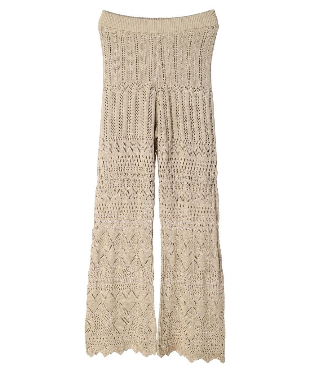 AMERICAN HOLIC 透かし編みニットパンツ 