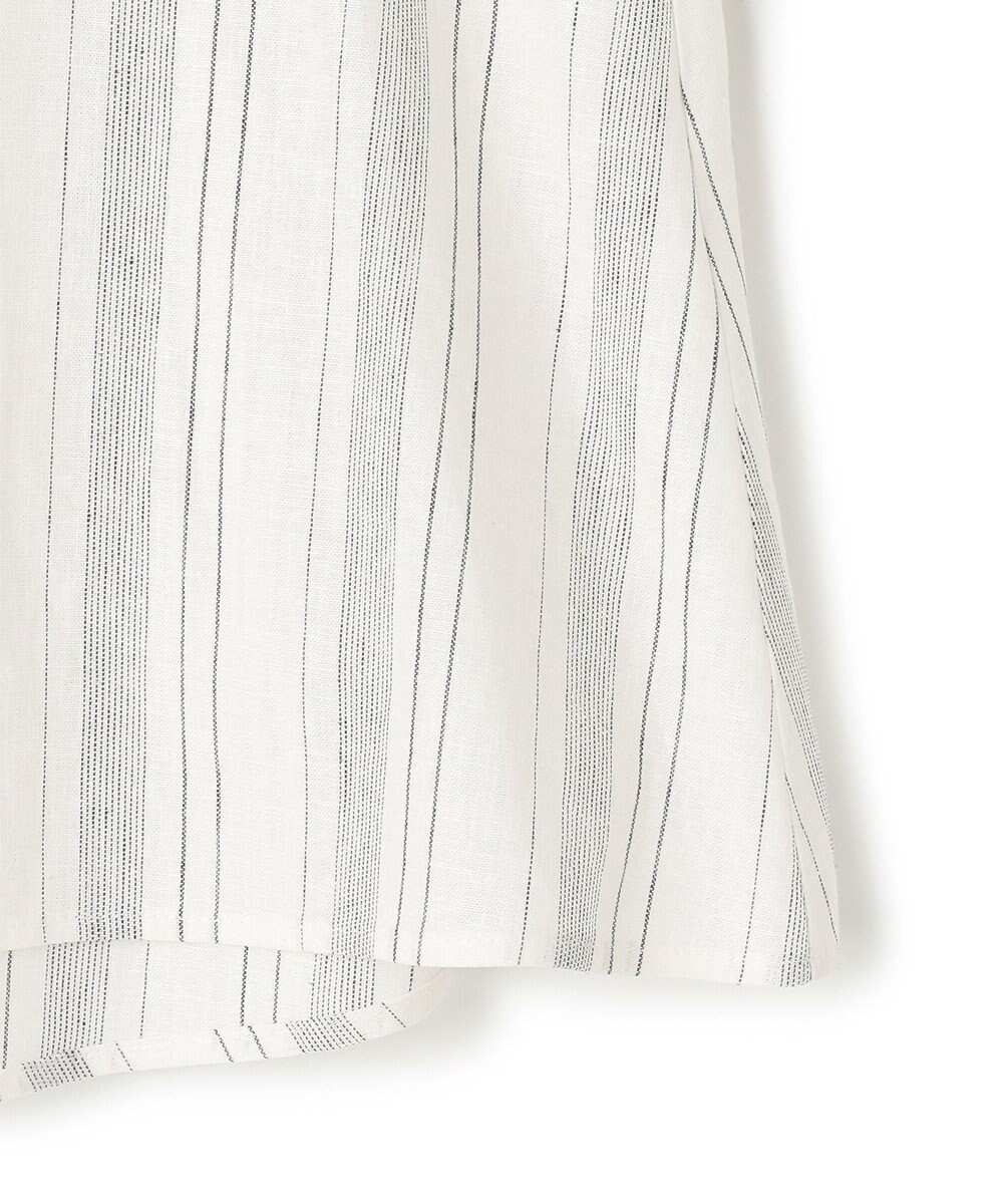 23区 L 【SLOW/一部店舗限定】ストライプエンブロイダリー ブラウス 