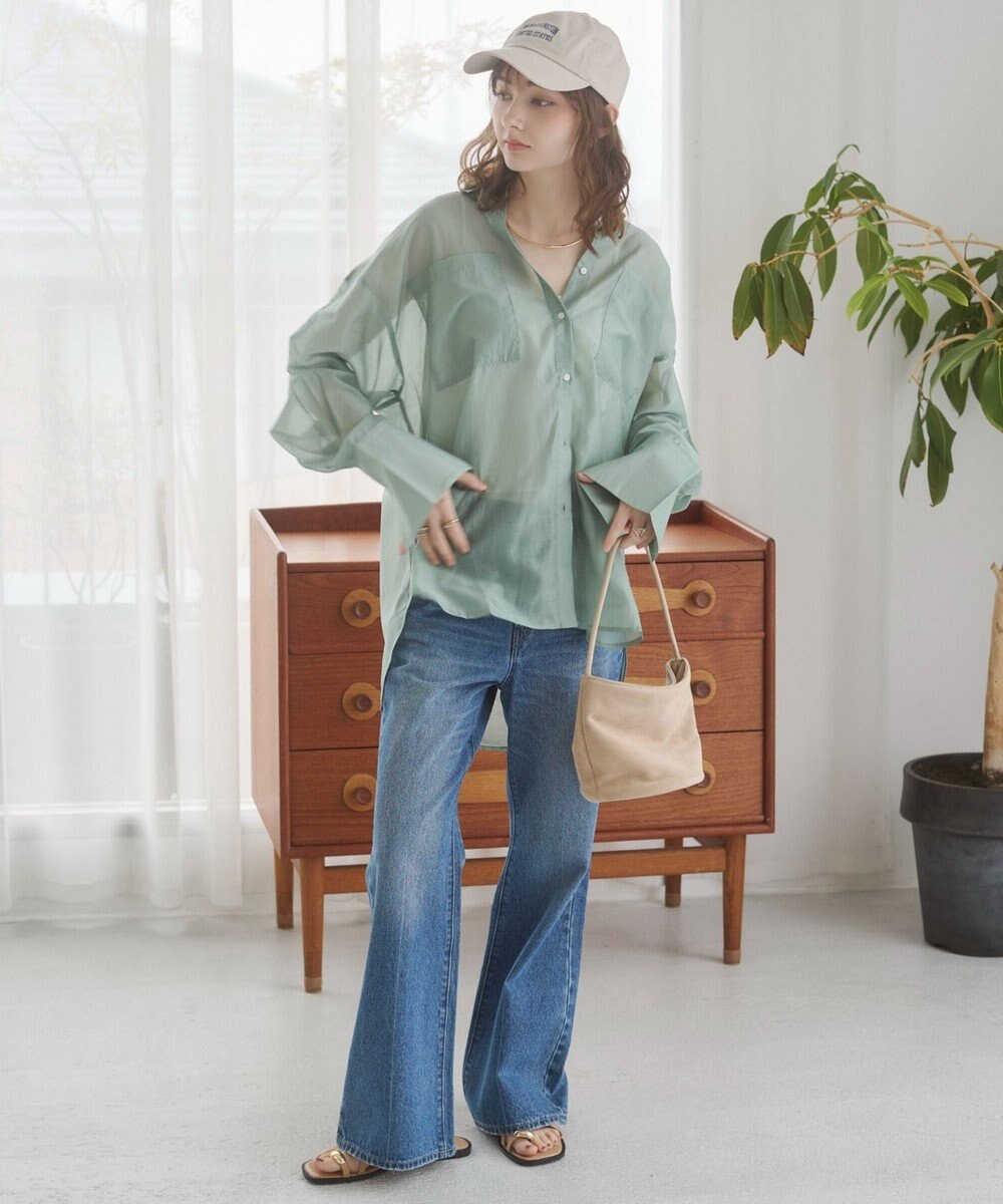 WEGO 【ANGIE VINTAGE】シアーシャツ 