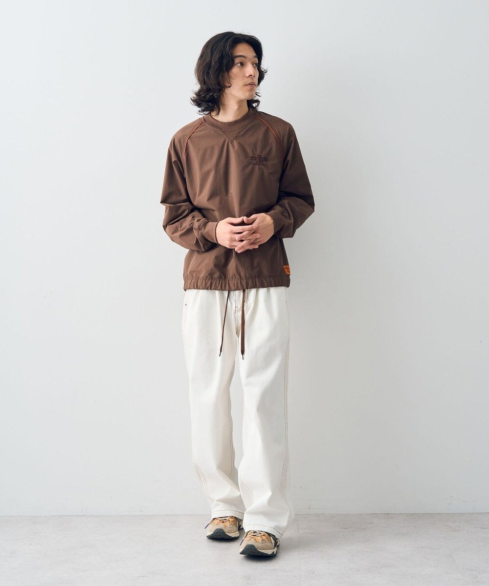 CRAFT STANDARD BOUTIQUE 【ユニセックス】ホワイトデニム2タックワイドテーパードパンツ 