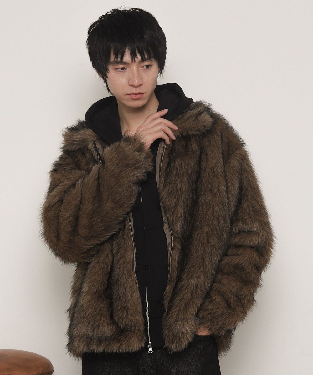 WEGO フェイクファーZIPブルゾン 