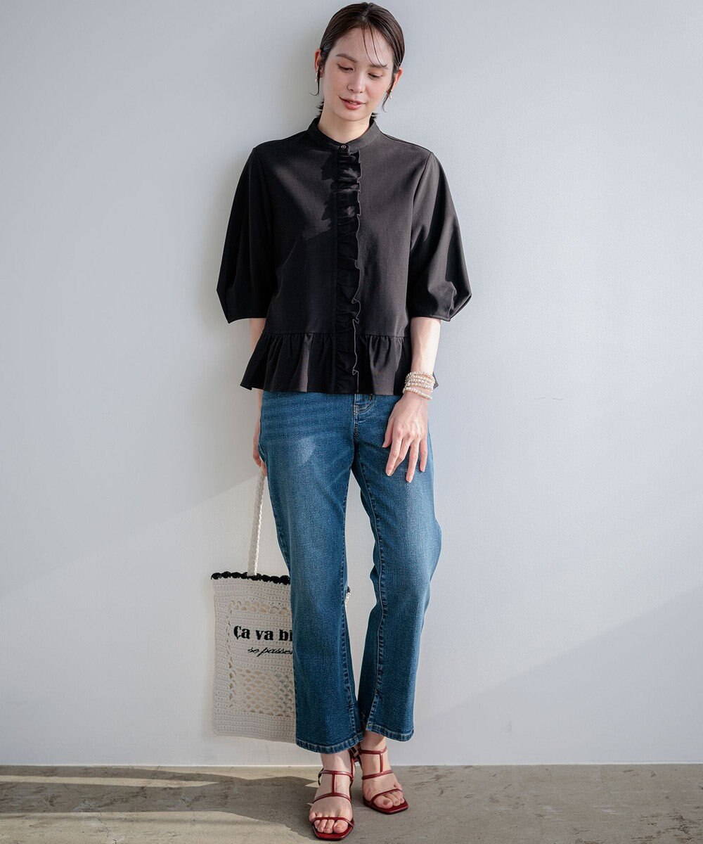 組曲 S 【先行予約・WEB限定】ツイルジャージーフリル カットソー 