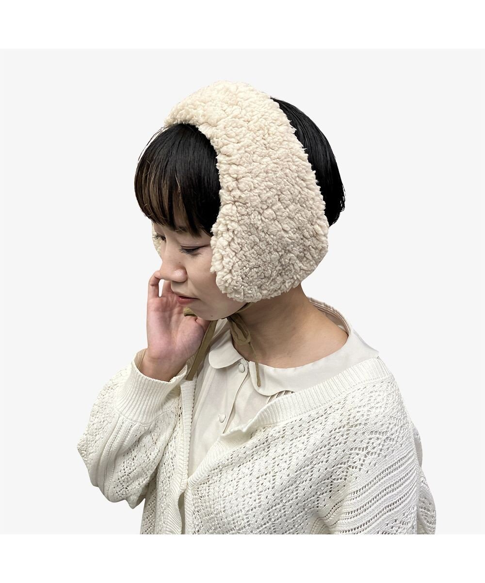 林八百吉商店 un chapeau  ボアネックイヤーマフ 