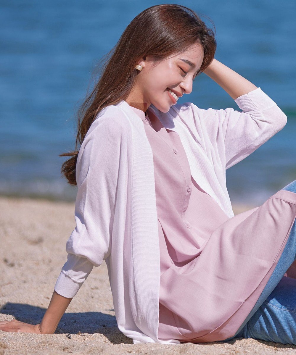 Tiaclasse L 【洗える】体型カバーも叶うドルマンニットカーディガン 