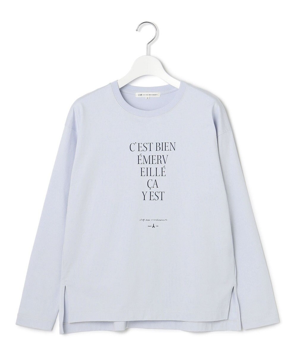 23区 【洗える】レタープリント ロンTEE 