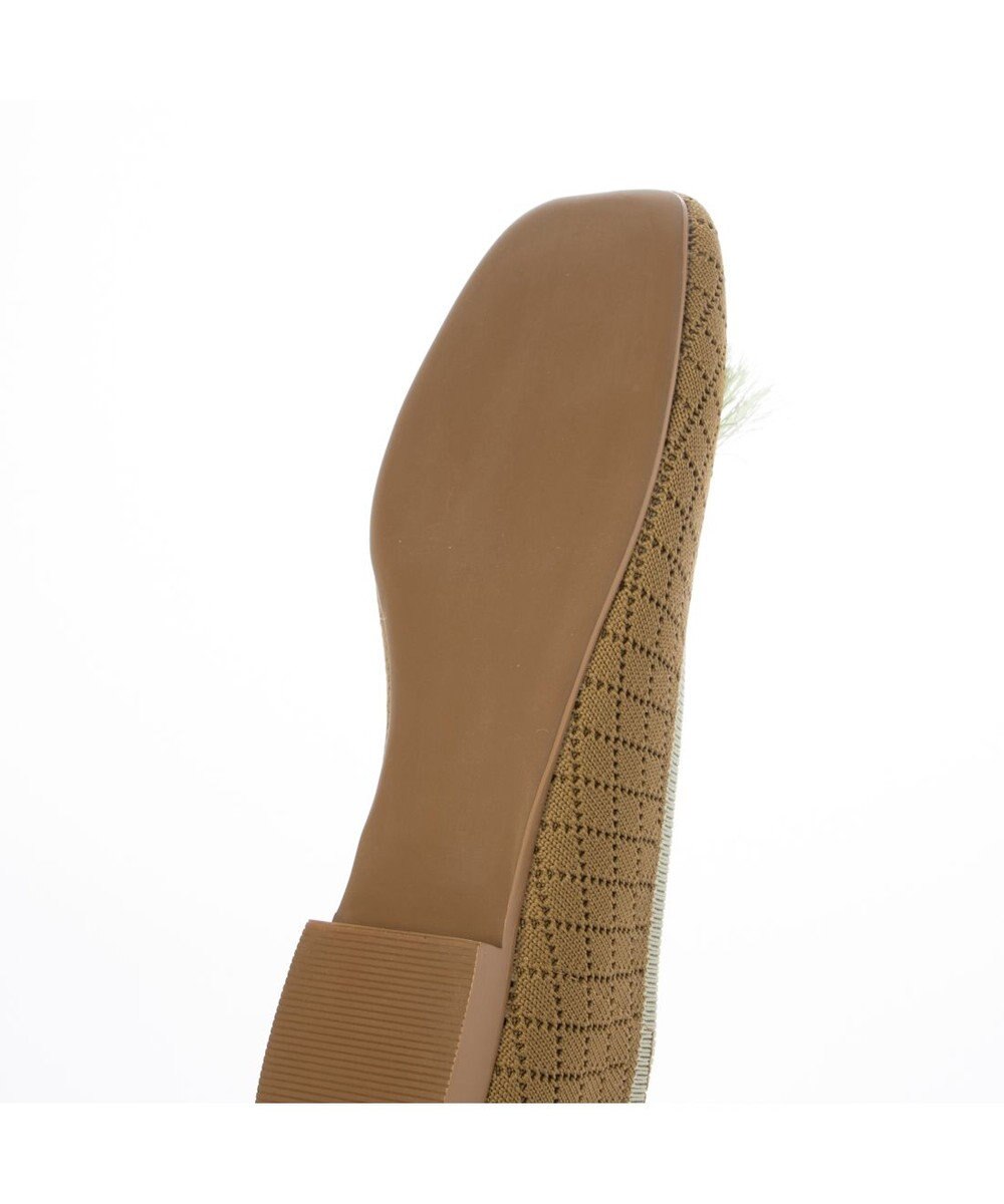 ing <ing>【サステナブル】２WAYスクエアトゥニットパンプス 