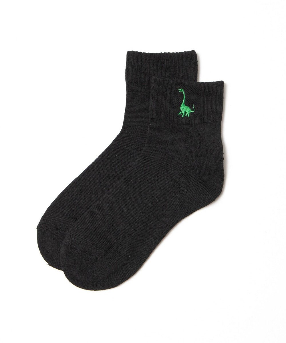 WEGO ダイナソー刺繍アンクルソックス 