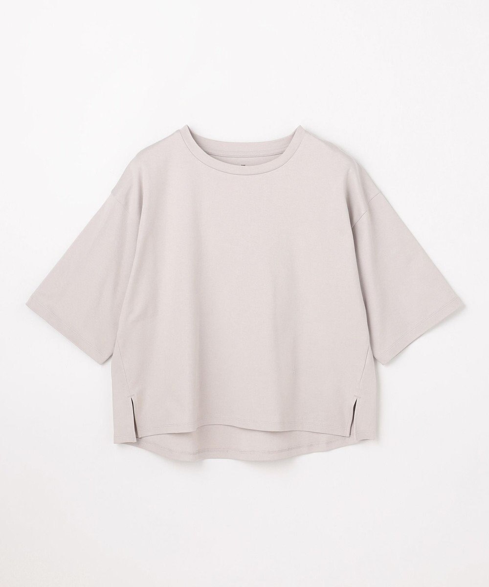 ANY 【Sサイズあり】オーガニックコットンスムース5分袖Tシャツ 