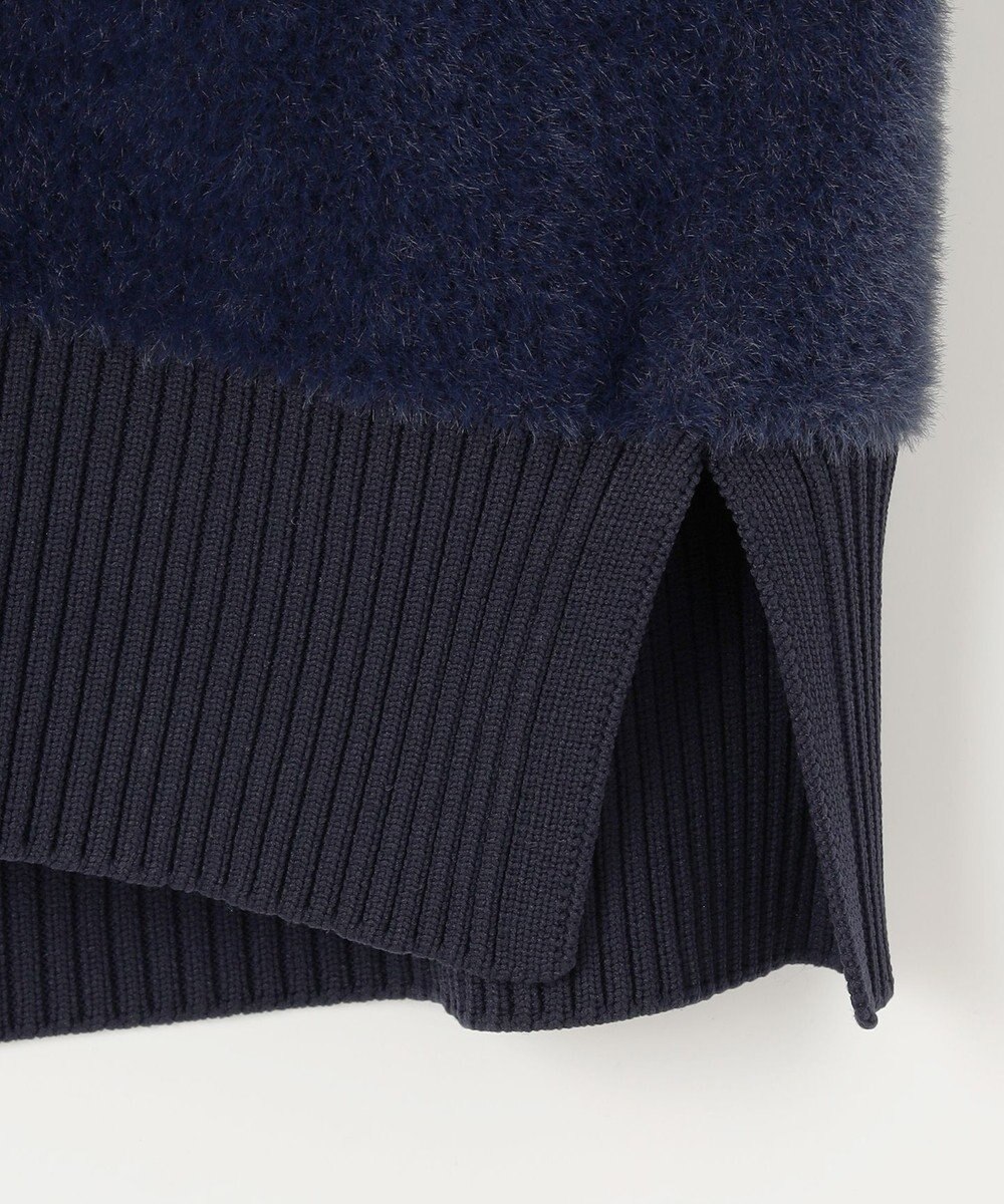 組曲 ナイロンファーニット カーディガン 