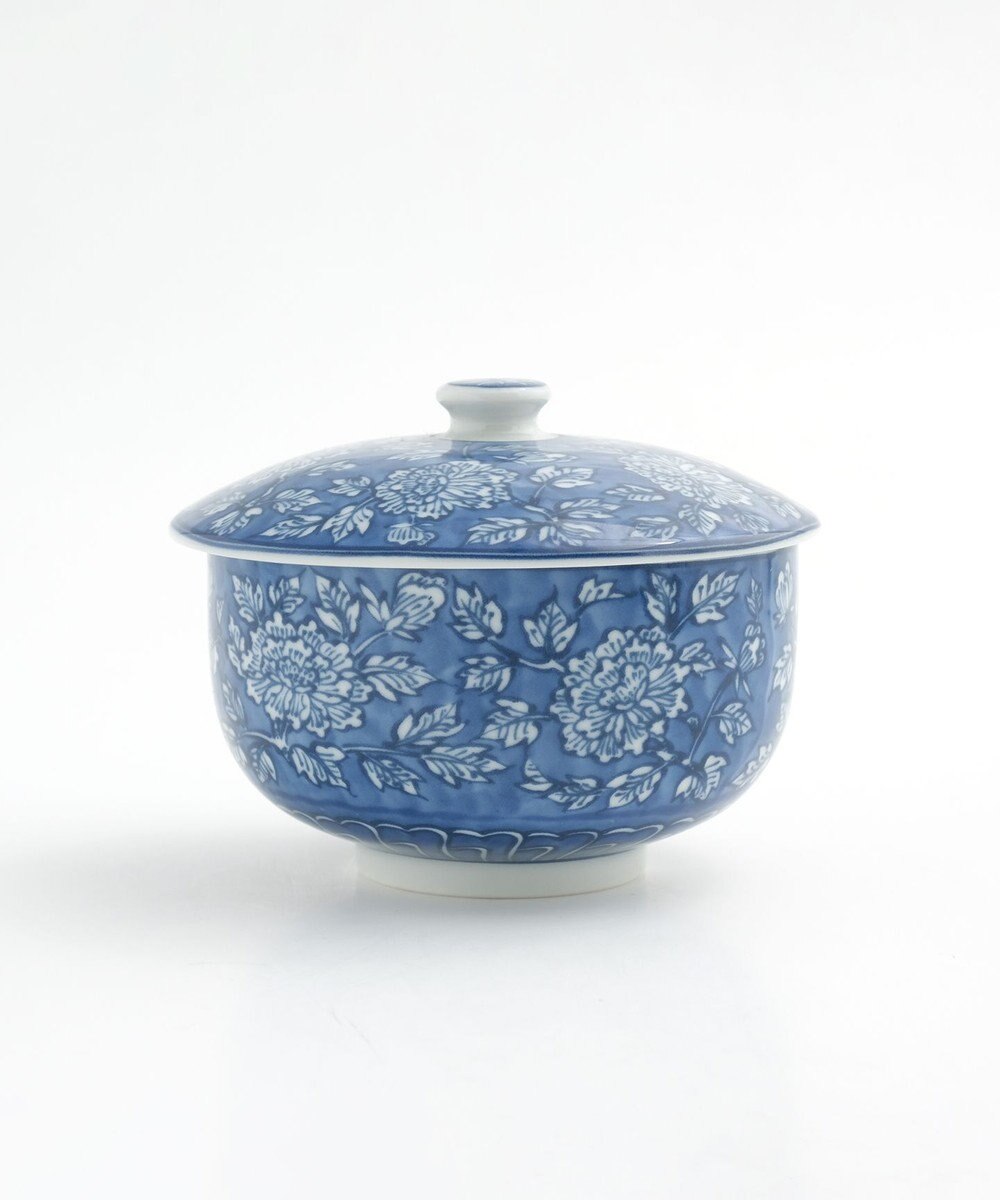 たち吉 【たち吉】染牡丹蓋付お茶呑茶碗〈５客〉美濃焼 