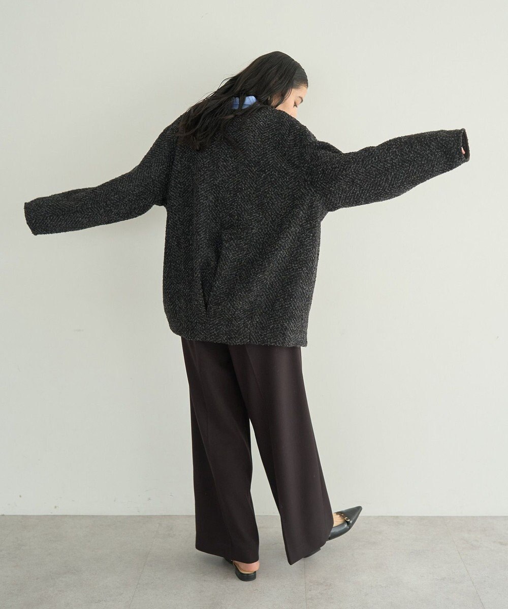 YECCA VECCA 金釦アクセントベルトワイドパンツ 