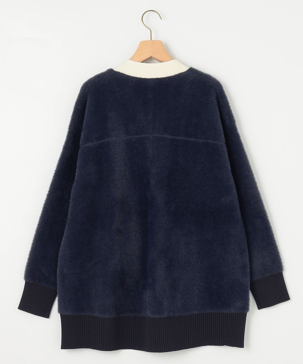 組曲 ナイロンファーニット カーディガン 