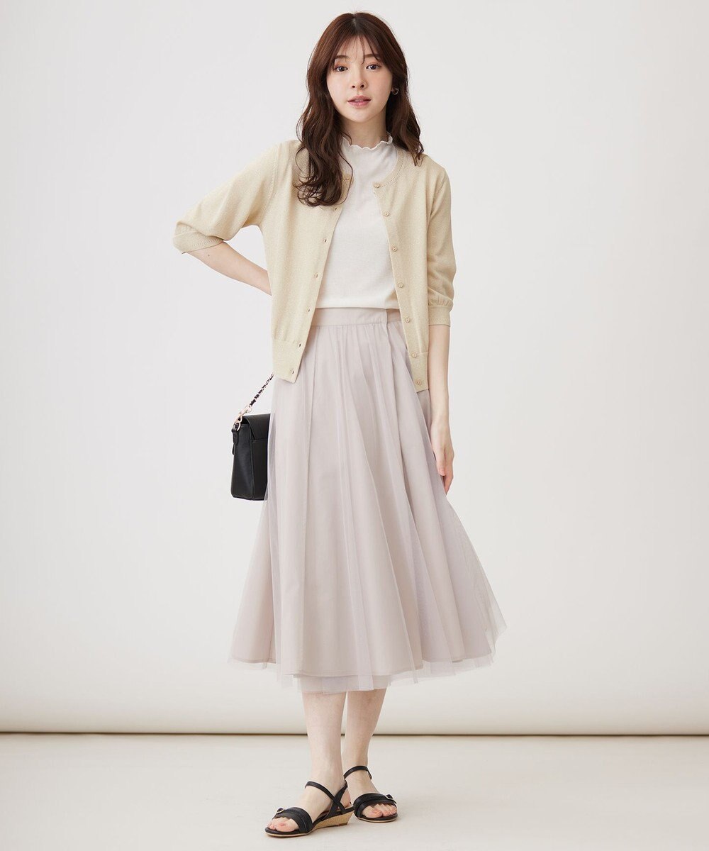 ANY SIS 【接触冷感 / UVケア】ハーフスリーブ カーディガン 