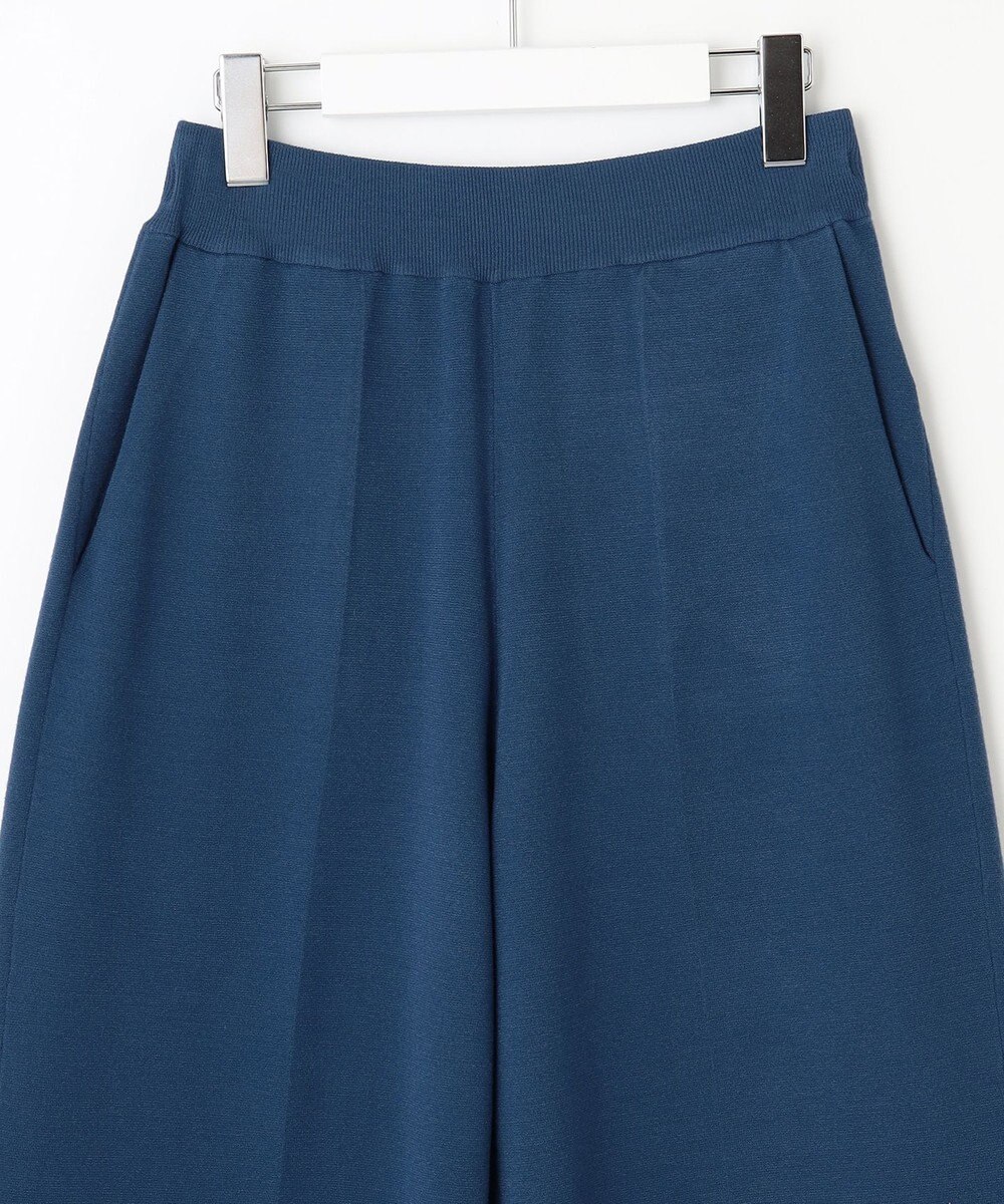 自由区 S 【セットアップ対応・洗える】レーヨンストレッチニットワイド パンツ 