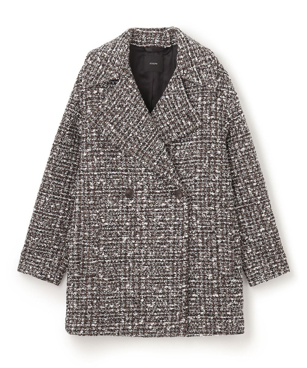 JOSEPH ウールツィード　ダブルブレステッドコート 