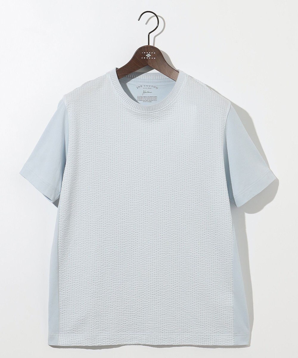 JOSEPH ABBOUD 【オーガニックコットン使用・日本製】JOEコットンサッカークルーネック Tシャツ 
