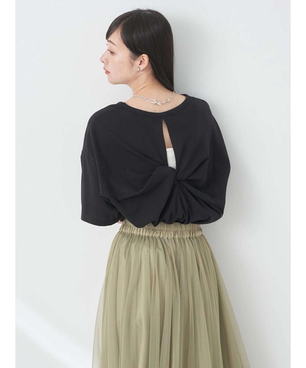 earth music&ecology バックスリットねじりチュニックＴ 