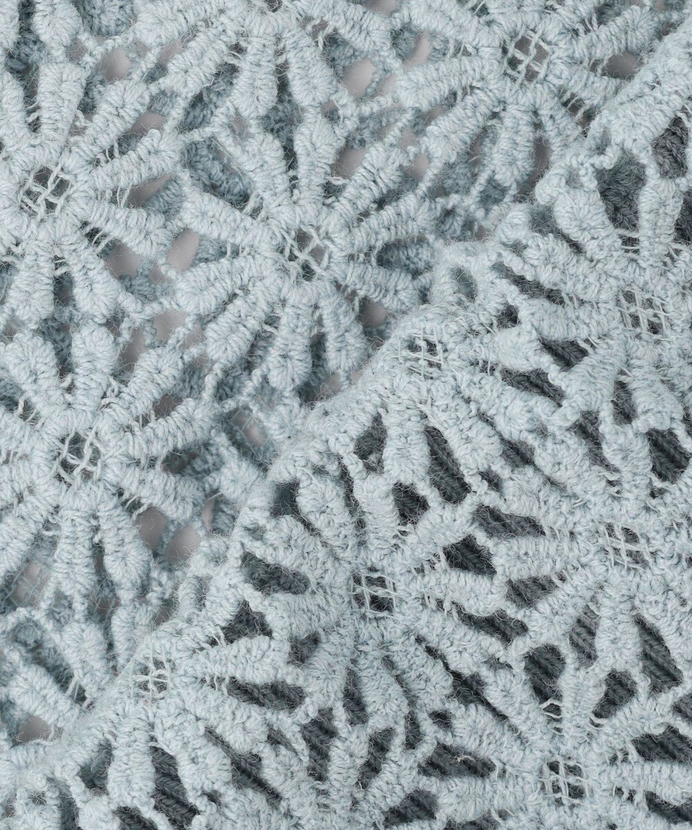 組曲 【先行予約・前後着用可】コットンフラワーレーシー カーディガン 