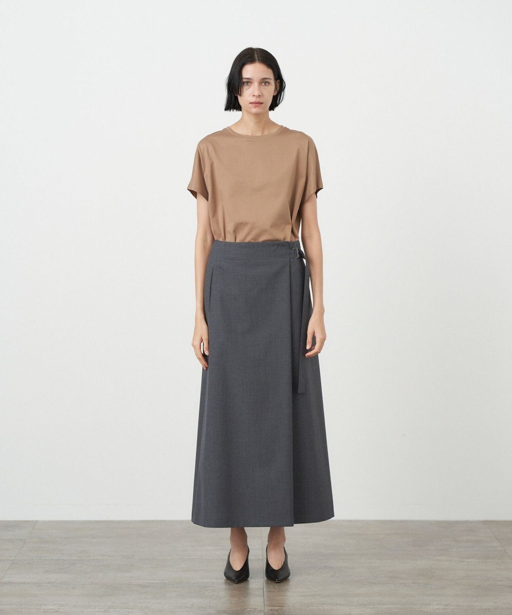 ATON WOOL TROPICAL | ラップドスカート 