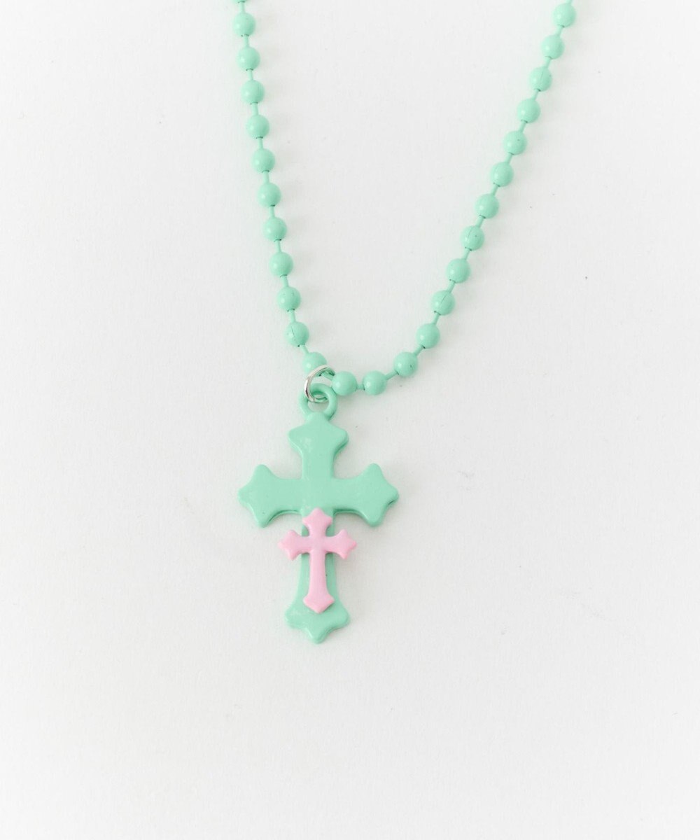 WEGO Lカラーダブルクロスネックレス 