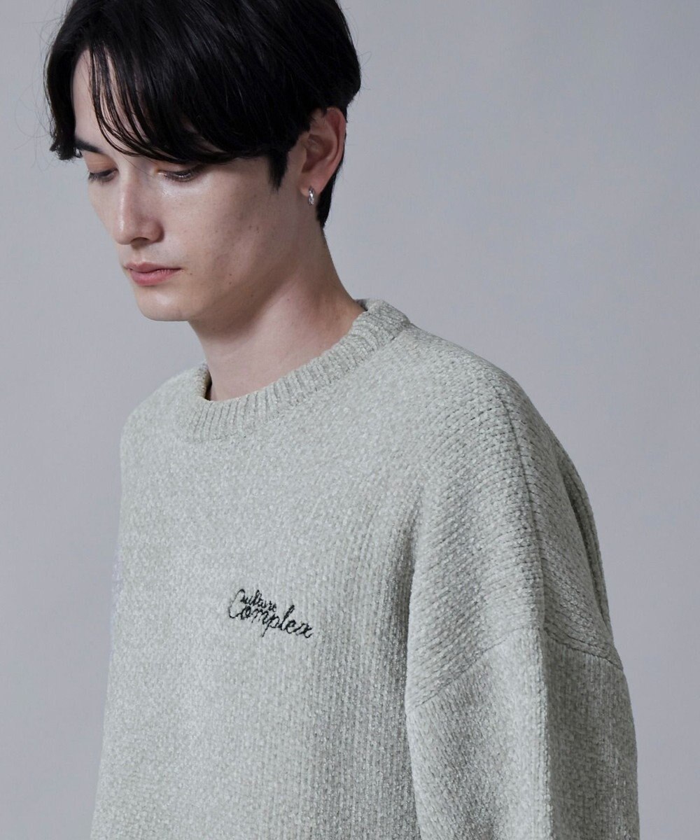 WEGO ベロアモールワンポイントプルオーバー 