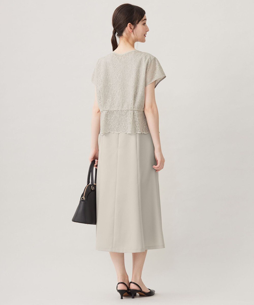 自由区 【カタログ掲載・洗える】レースブラウスコンビ ワンピース 