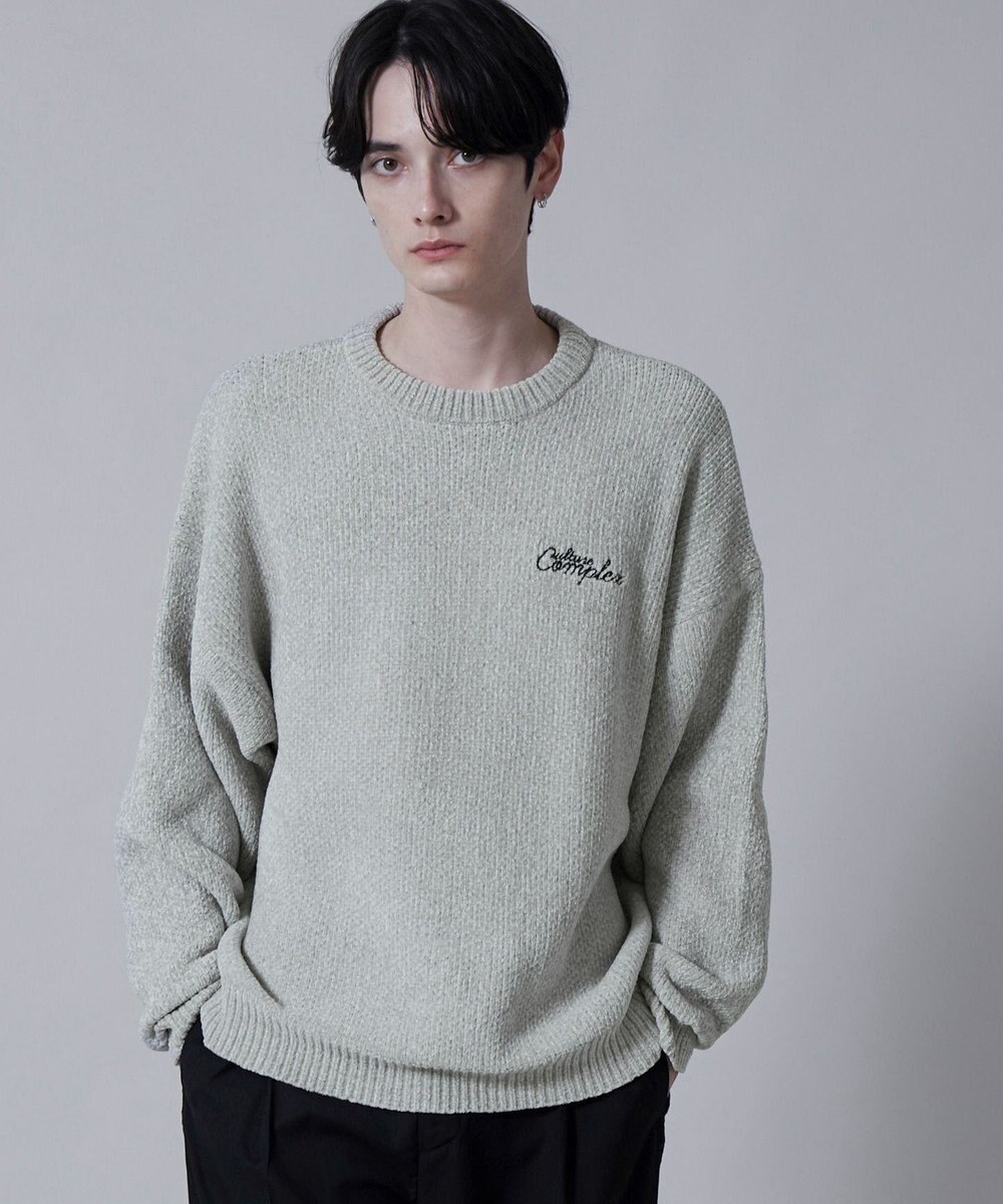 WEGO ベロアモールワンポイントプルオーバー 