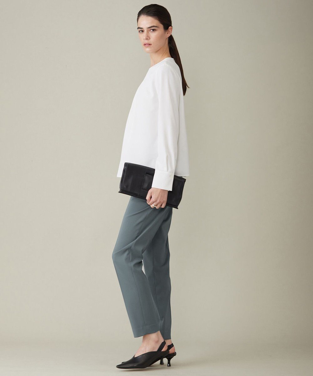 ICB L 【洗える】 ストレッチジョーゼット ブラウス 