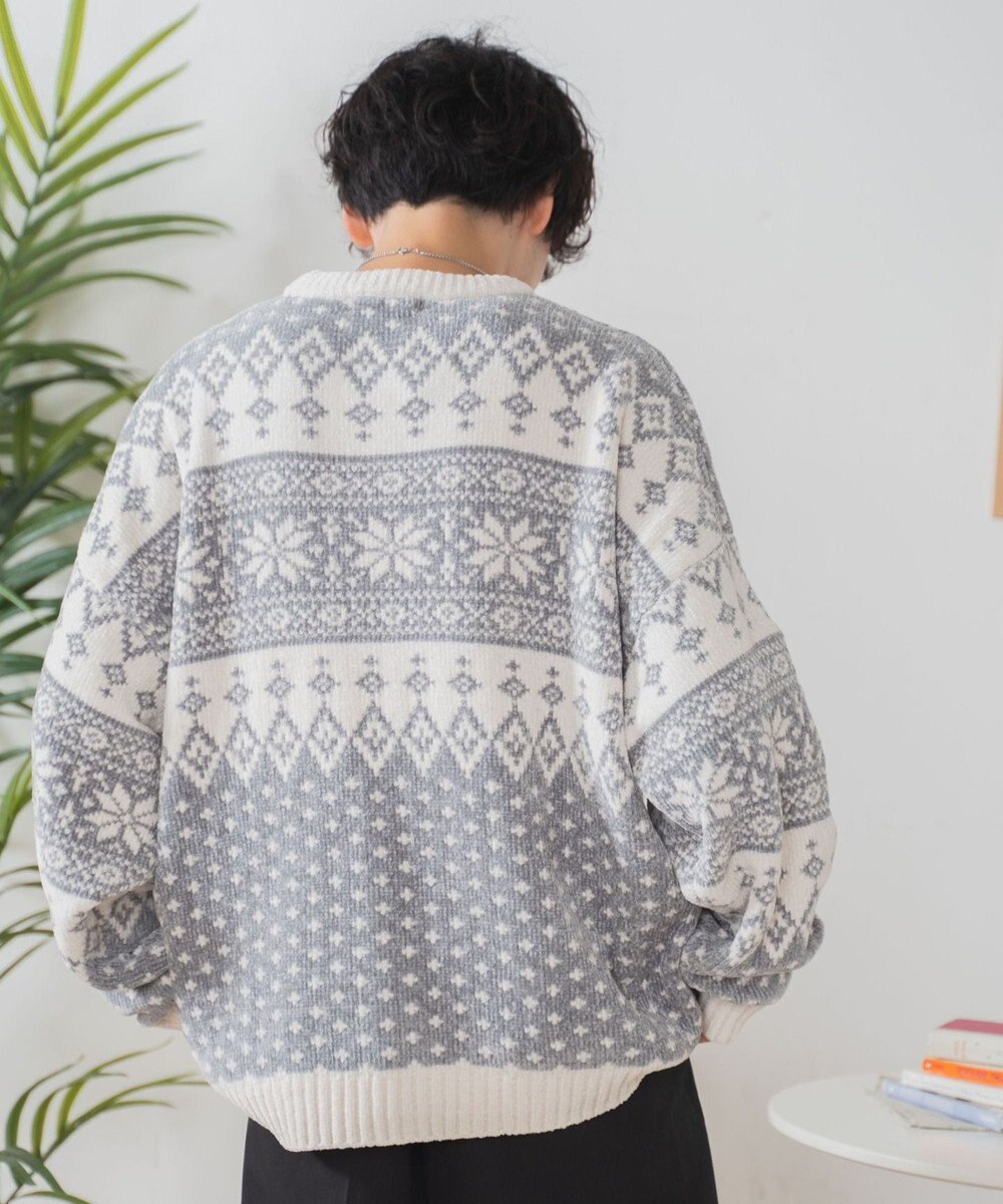 WEGO ベロアモール総柄プルオーバー 