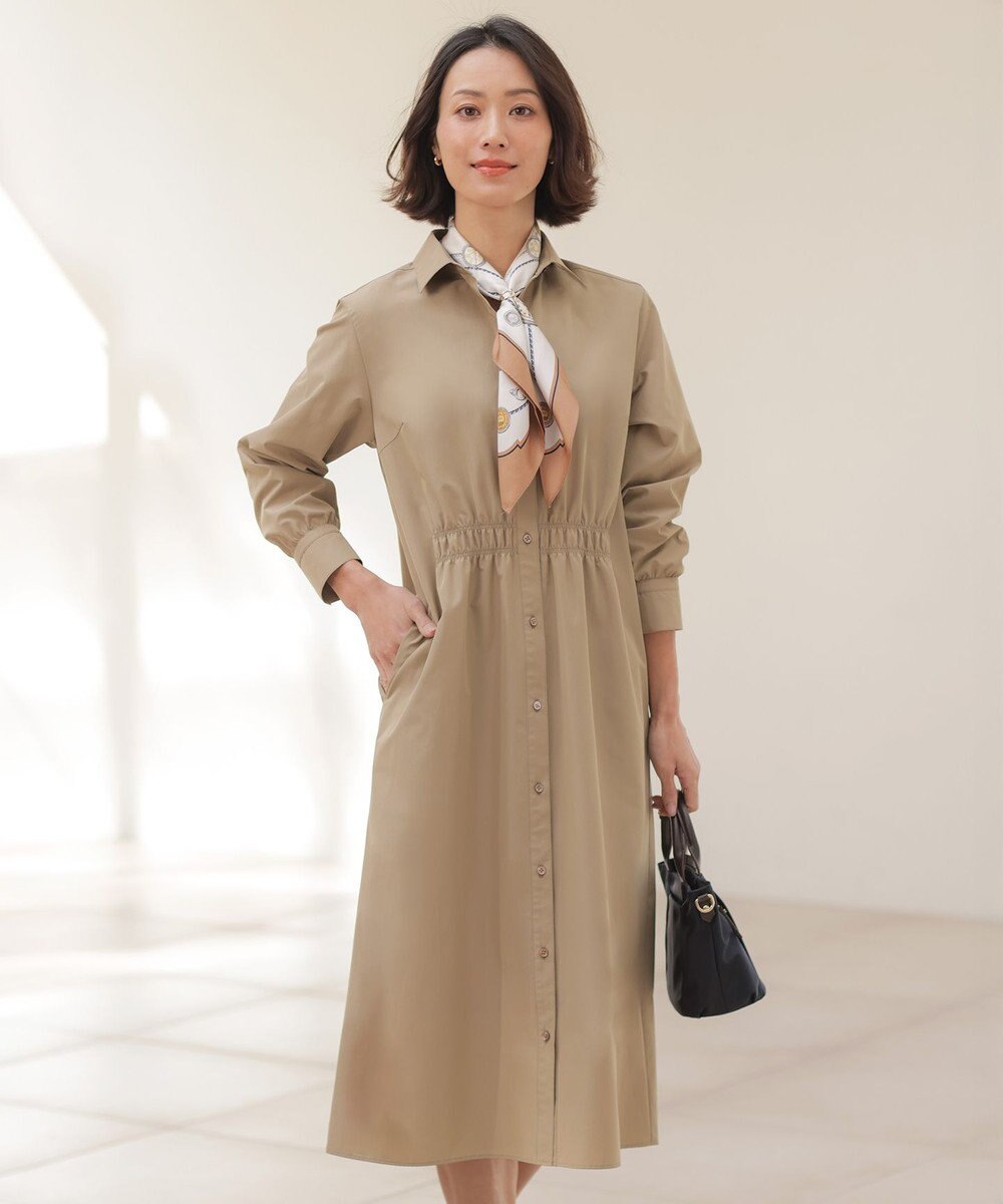 J.PRESS LADIES L 【WEB限定カラーあり】TC ライトタンブラー シャツワンピース 