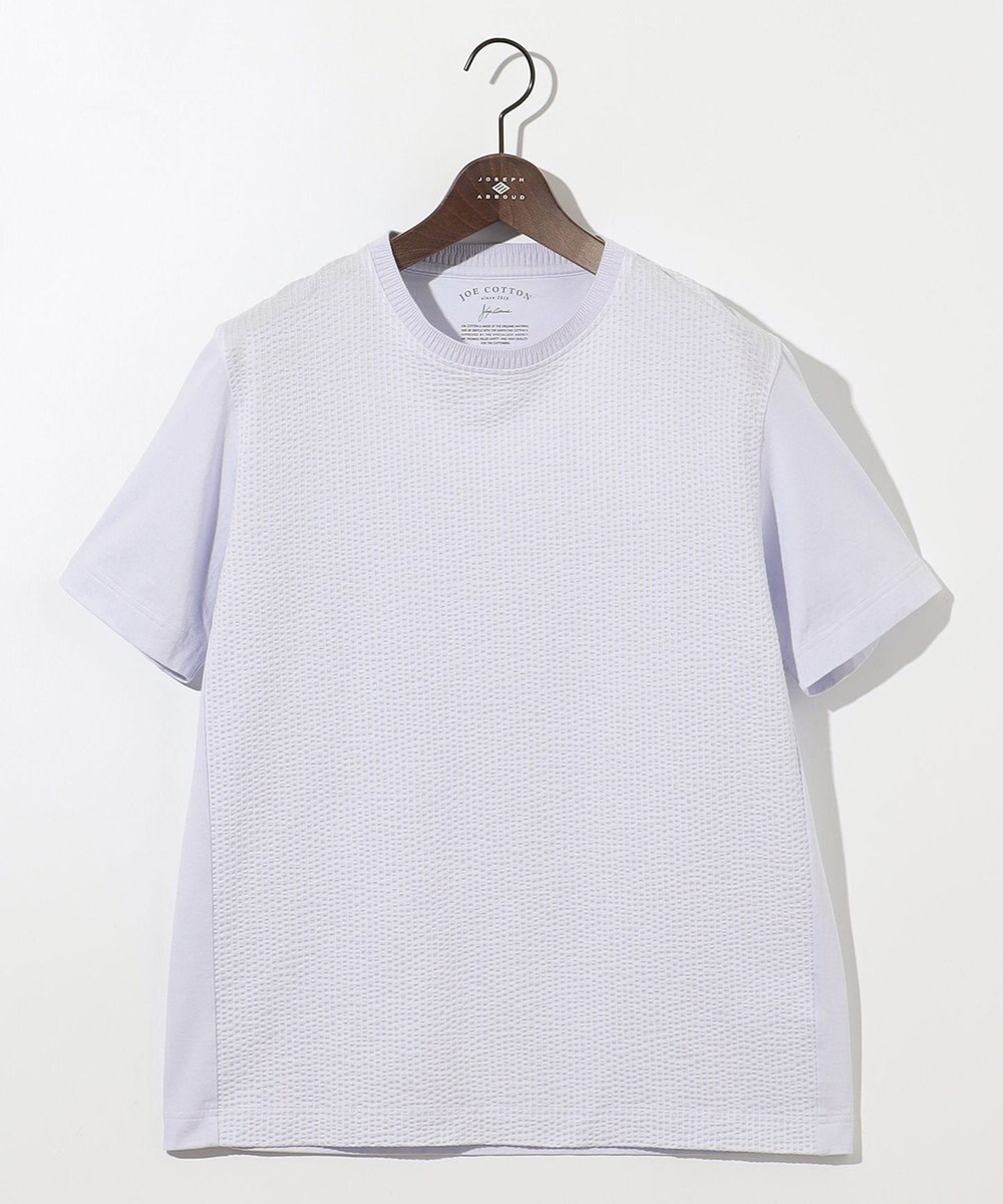 JOSEPH ABBOUD 【オーガニックコットン使用・日本製】JOEコットンサッカークルーネック Tシャツ 