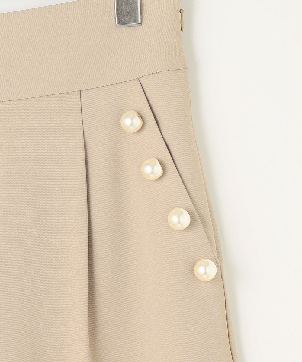 Feroux 【古畑星夏さん着用】パールポイントハイウエストセミワイド パンツ 