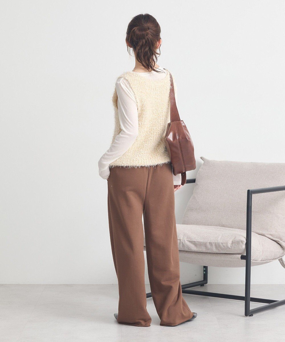 earth music&ecology センターシームタックスウェットパンツ 