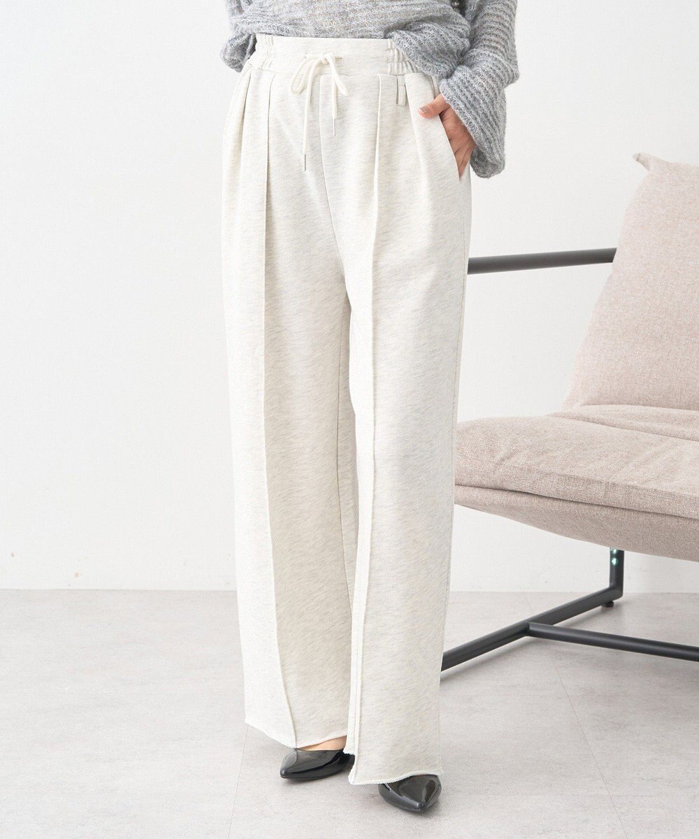 earth music&ecology センターシームタックスウェットパンツ 