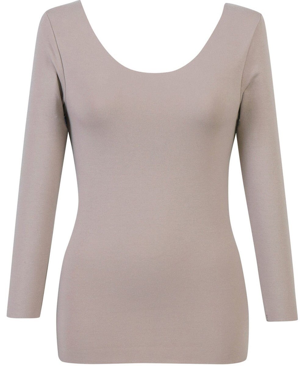 Wing あったかインナー 綿100％(肌側) アウターにひびきにくい ムレにくい 【綿の贅沢 ここちフラット】 8分袖 長袖 秋 冬 EL4872 ウイング／ワコール 