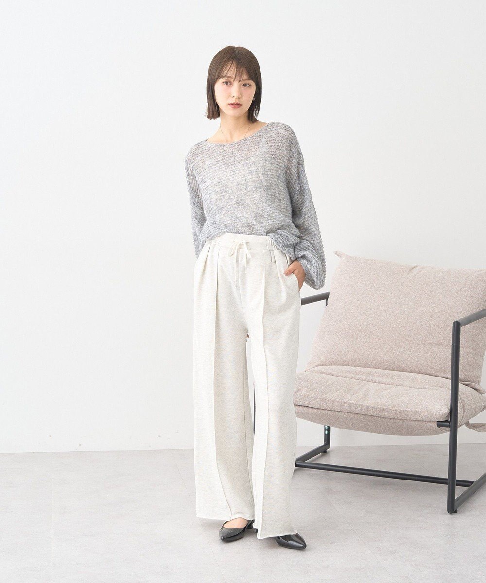 earth music&ecology センターシームタックスウェットパンツ 