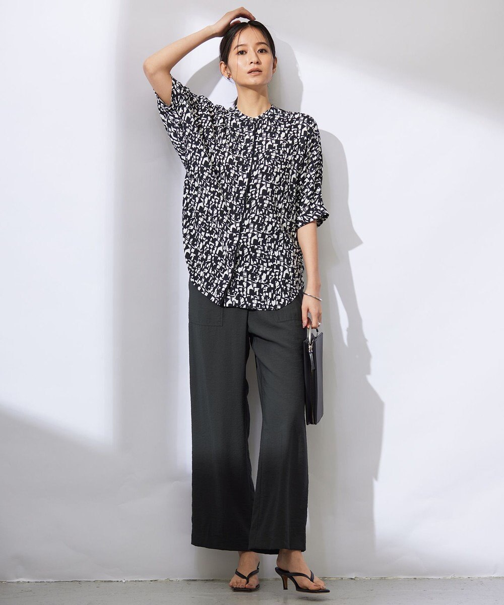 ICB 【洗える】VIS/NYタンブラーツイル ワイドパンツ 