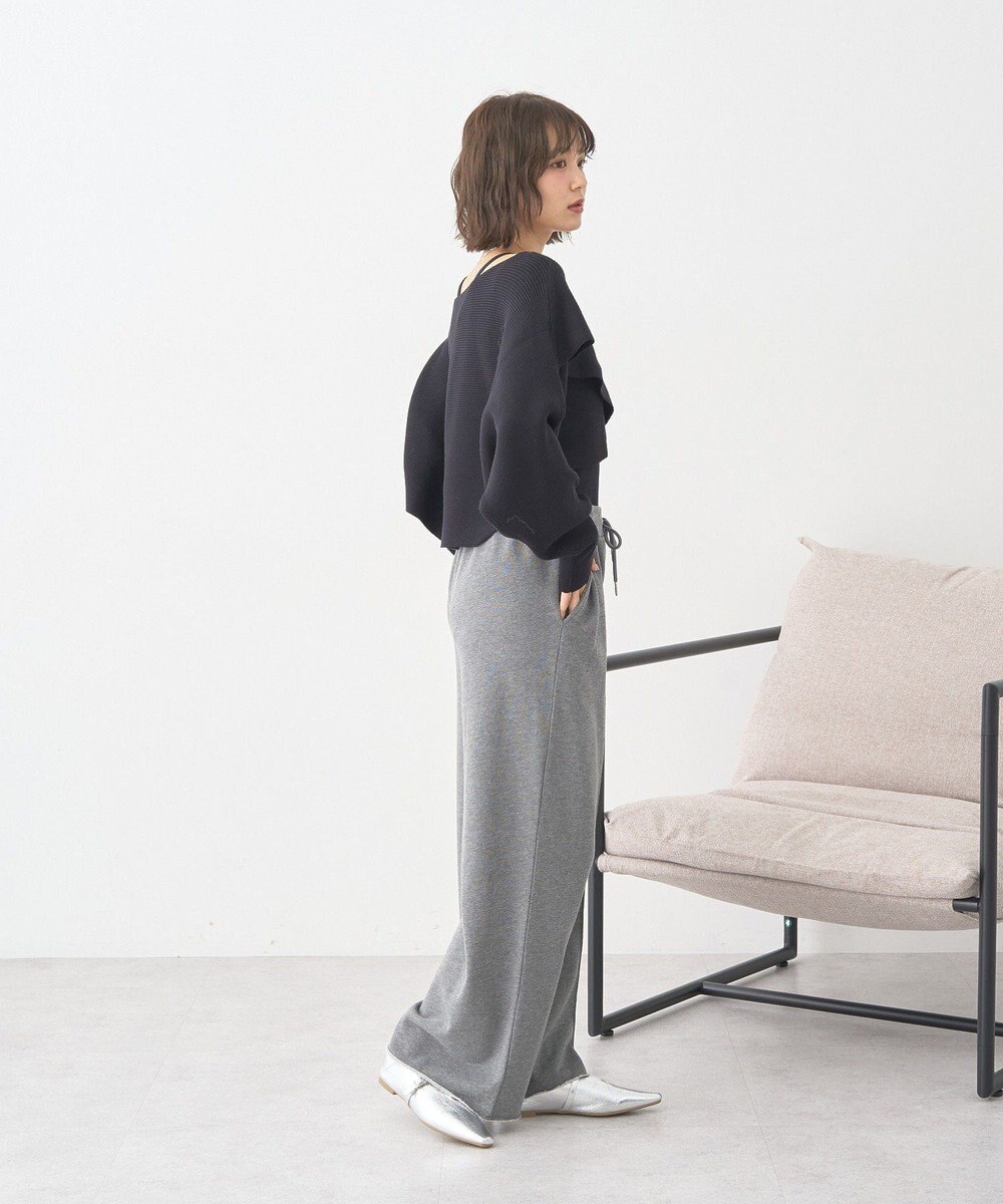 earth music&ecology センターシームタックスウェットパンツ 