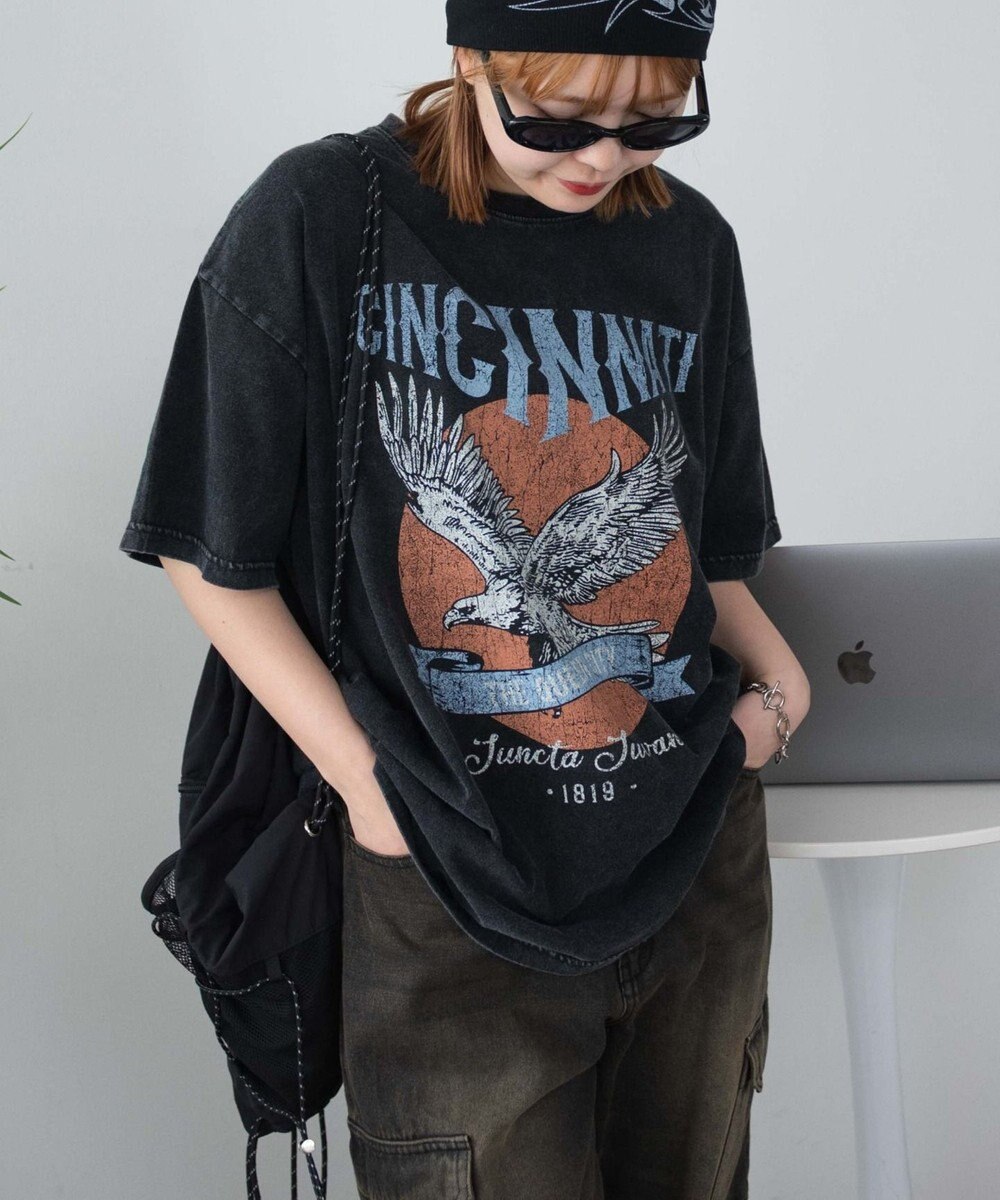 WEGO ヴィンテージウォッシュグラフィックBIGT 