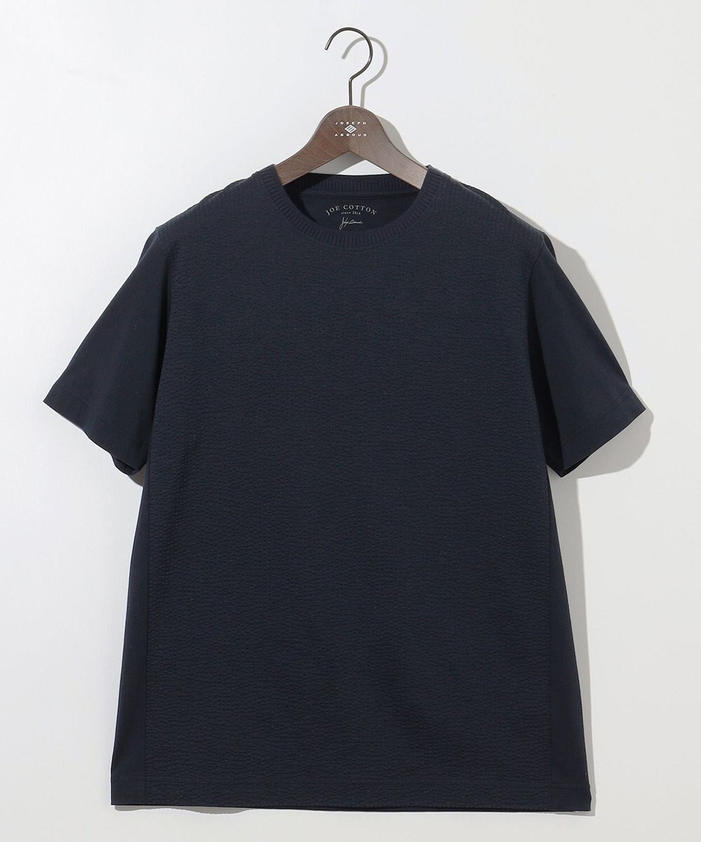 JOSEPH ABBOUD 【オーガニックコットン使用・日本製】JOEコットンサッカークルーネック Tシャツ 