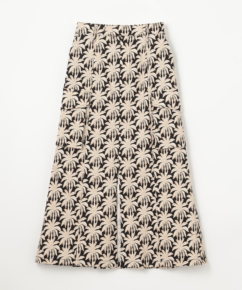 GRACE CONTINENTAL パームモチーフカーゴスカート 