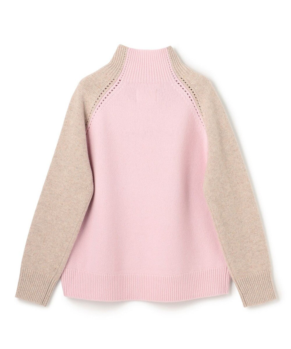 BEIGE， RULE / ウールカシミヤバイカラーハイネックニット 