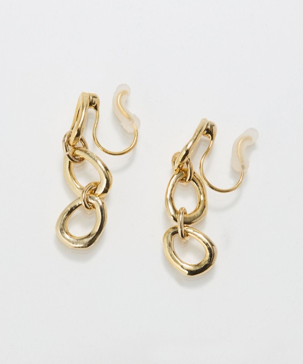 Phoebe 〈痛くないシリーズ/金属アレルギー対応〉ボールドチェーンライトフィットイヤリング　ゴールド/ニッケルフリー 