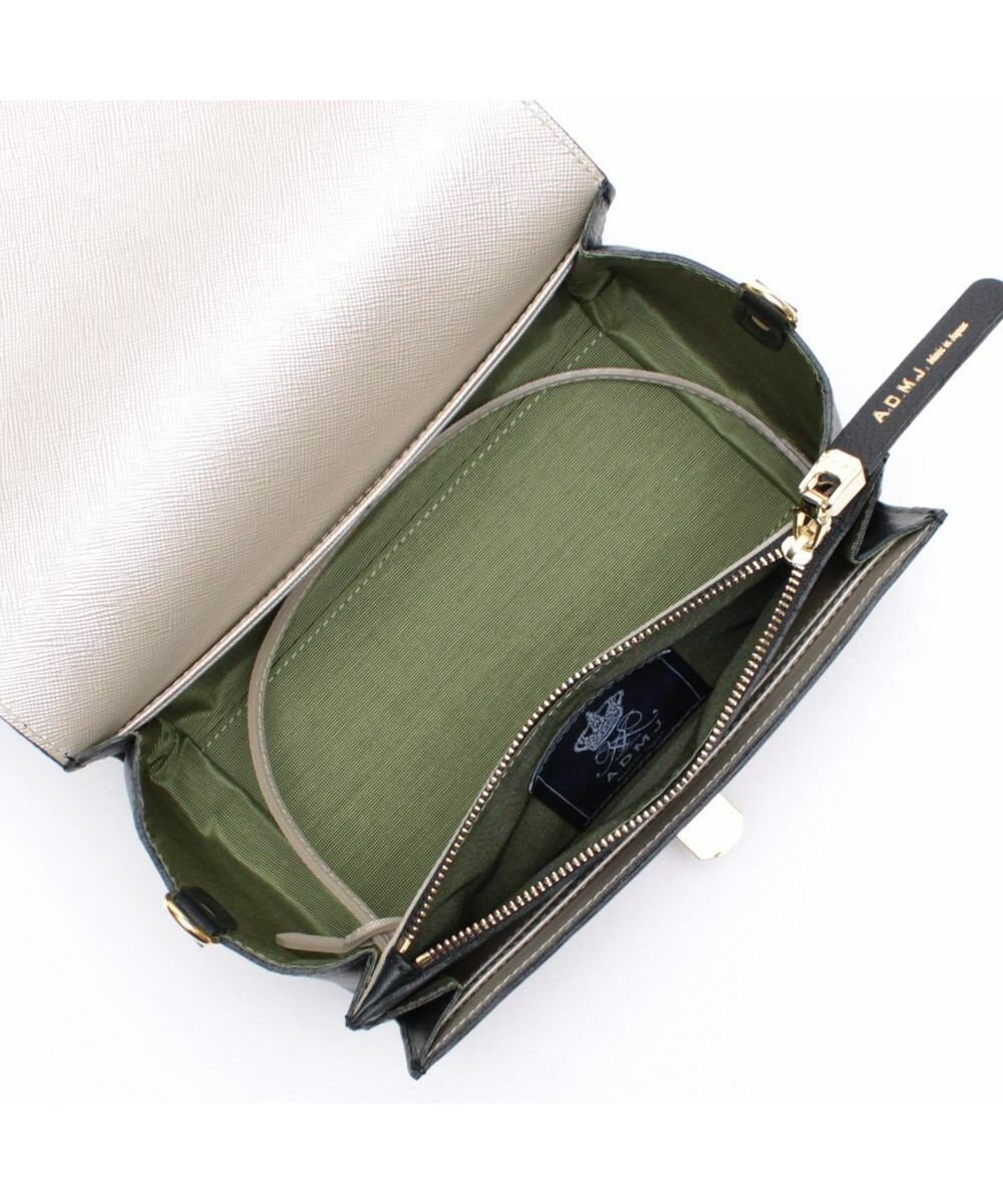 A.D.M.J. 【牛革】クラシックアニルブリロ/ラウンドクラッチショルダー 