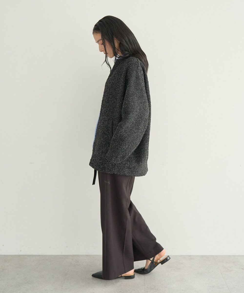 YECCA VECCA 金釦アクセントベルトワイドパンツ 