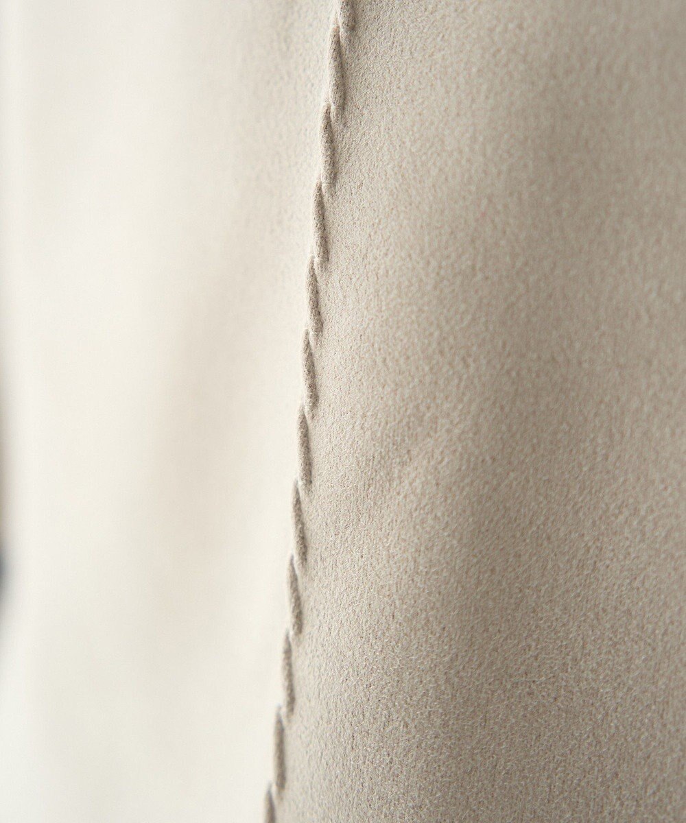 YECCA VECCA フェイクスエードデザインステッチプルオーバー 