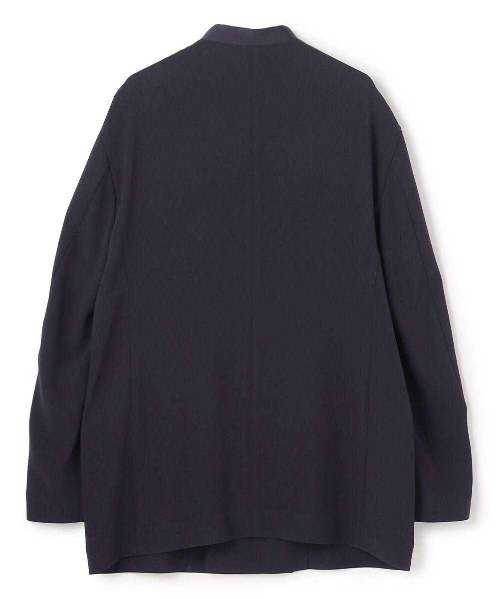 uncrave バックサテンジョーゼット ノーカラージャケット 