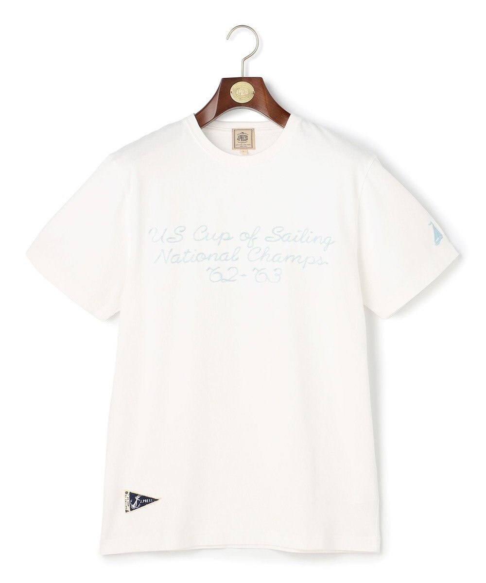 J.PRESS MEN 【NYUZELESS】エンブロイダリー モチーフTシャツ 